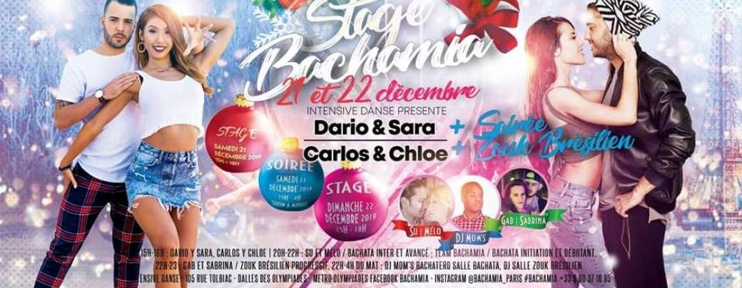 Bachamia stage et soirée avec Dario y Sara, Carlos y Chloe +zouk