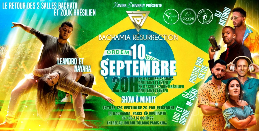 Bachamia Zouk Brésilien résurrection - Léandro & Nayara - Luis et Sophie - DJ'M-Oção - DJ Antonio