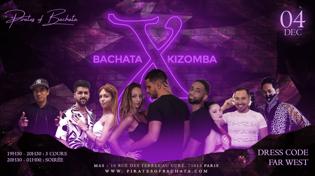 Bachata X Kizomba : dimanche 04 décembre