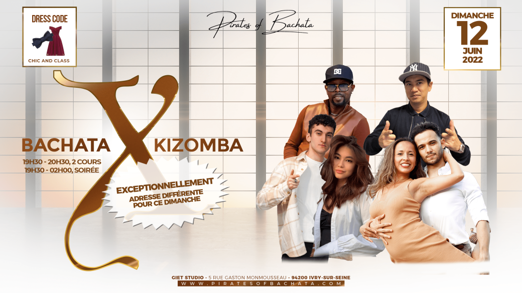 Bachata X Kizomba : dimanche 12 juin