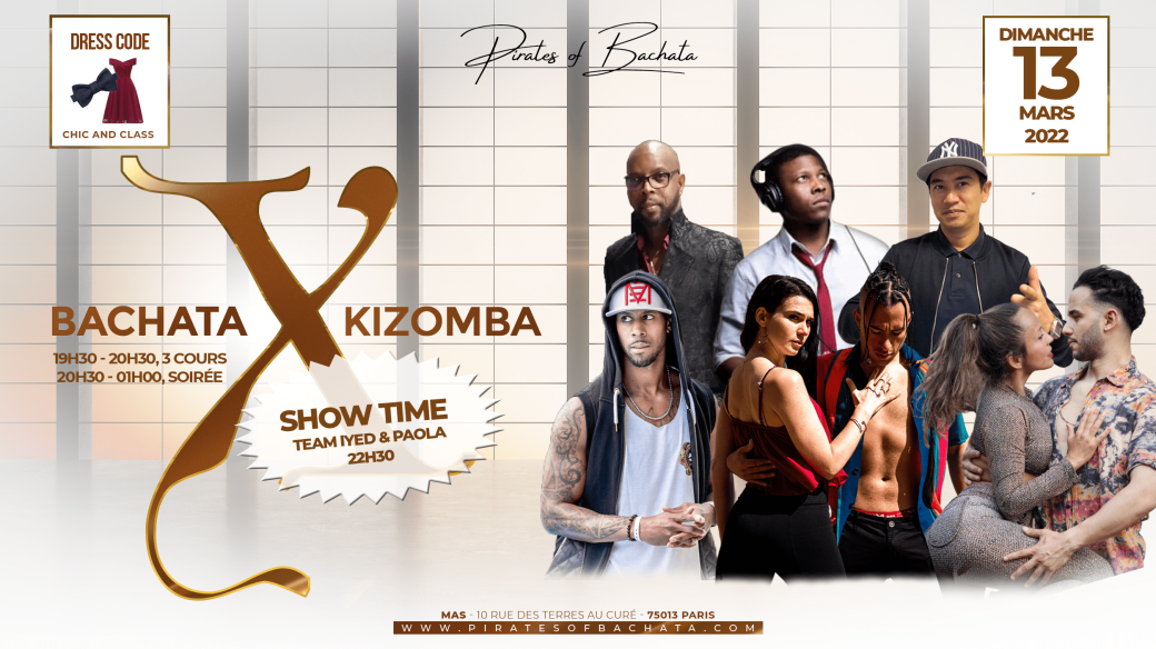 Bachata X Kizomba : dimanche 13 mars