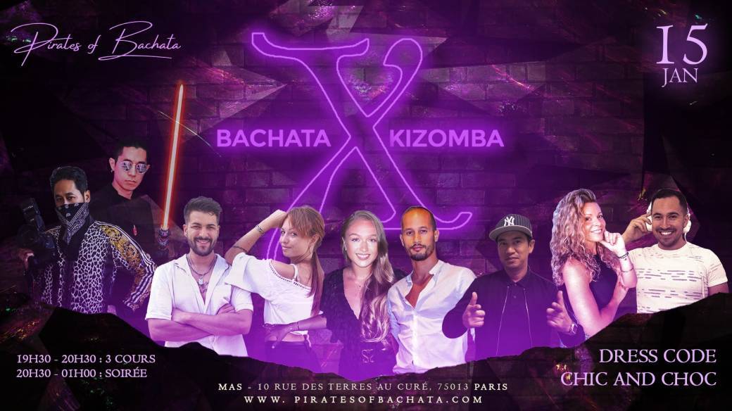 Bachata X Kizomba : dimanche 15 janvier
