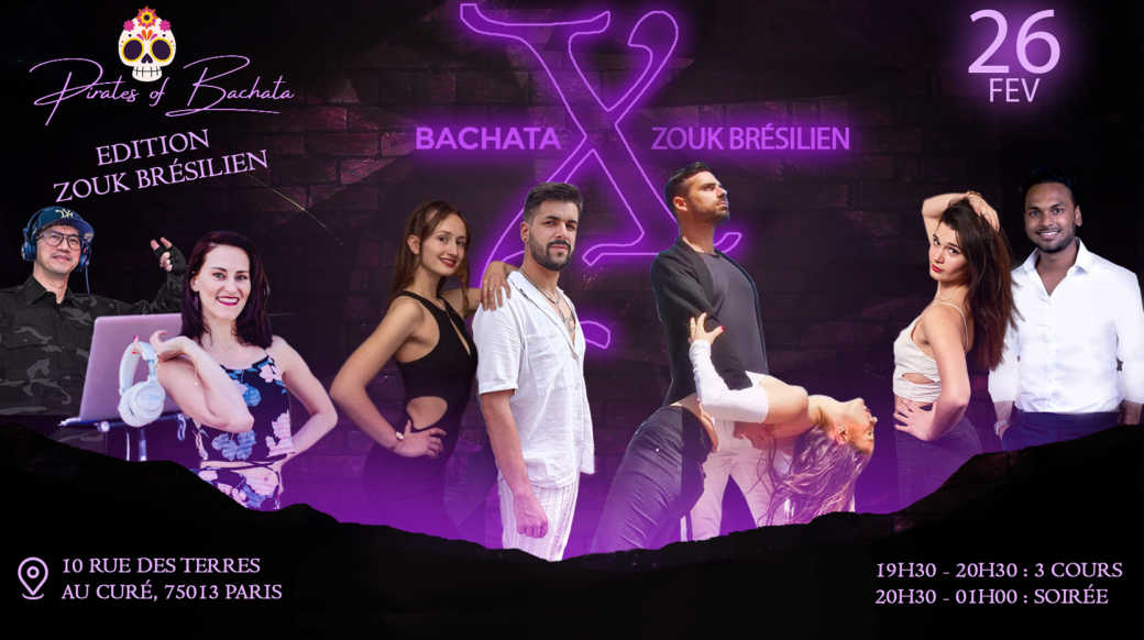 Tickets Bachata X Zouk Brésilien dimanche 26 février Billetweb