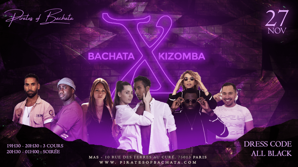Bachata X Kizomba : dimanche 27 novembre