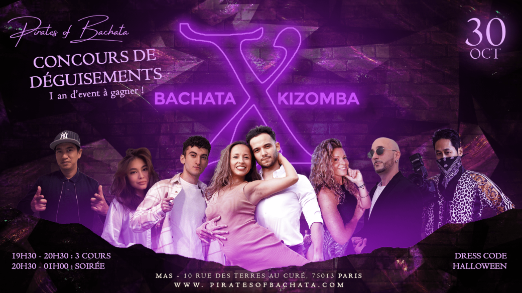 Bachata X Kizomba : dimanche 30 octobre