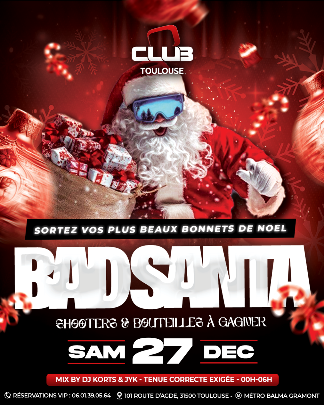 BAD SANTA  - FREE PASS 00H-01H