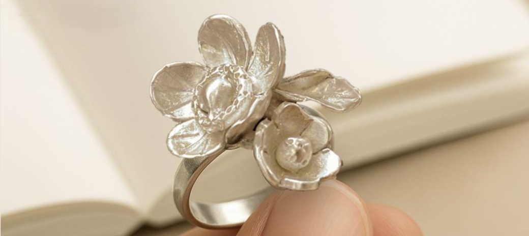 Bague botanique en cire perdue (4h)