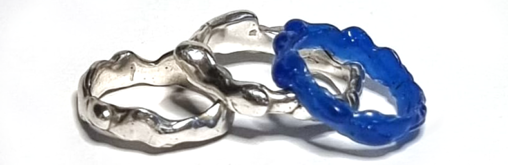 Bague organique en cire perdue