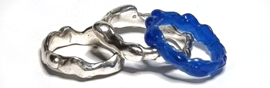 Bague organique en cire perdue