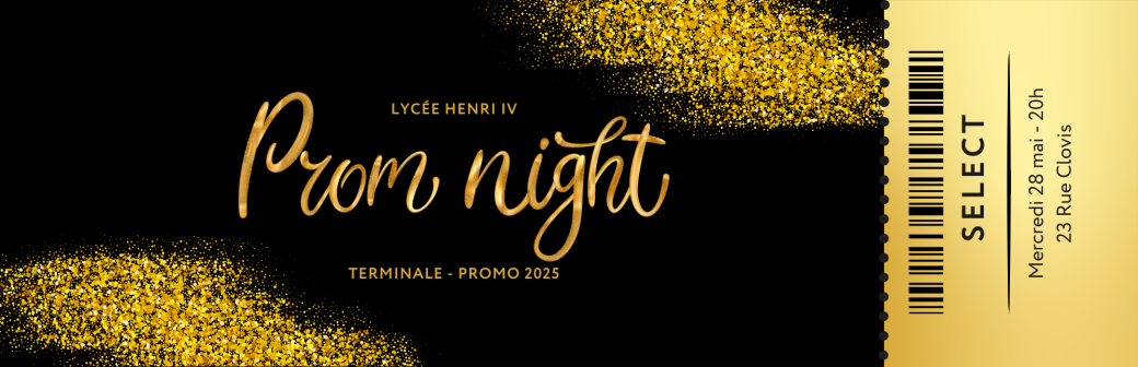 Bal de Promo du Lycée Henri IV 2025 - Uniquement pour les Terminales