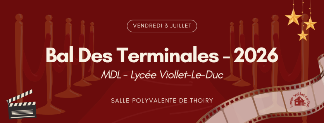 Bal Des Terminales VLD - 2026 | Staff