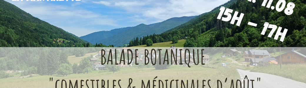 BALADE BOTANIQUE - Comestibles & Médicinales d'Août