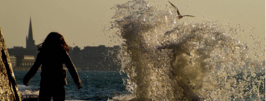 Balade Malouine, à la Pleine Mer. Grandes Marées!