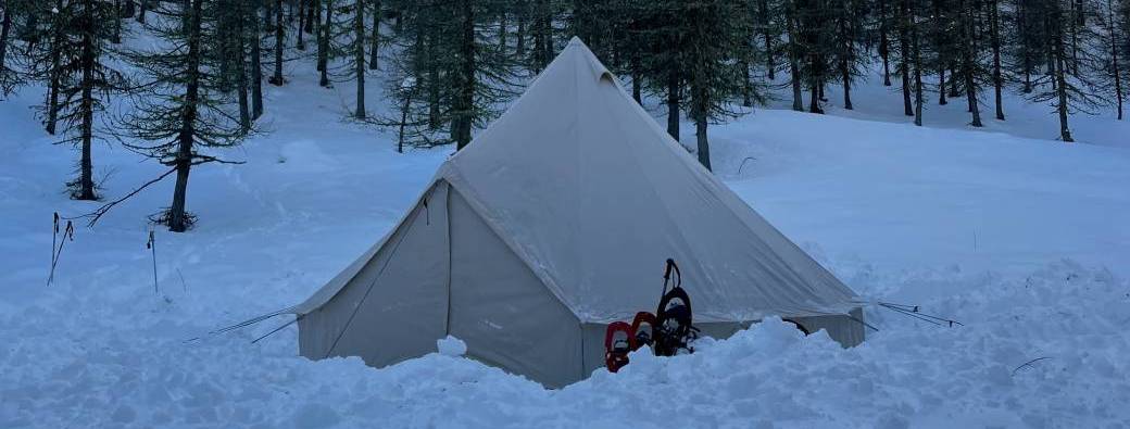 balade nocturne et fondue en tipi