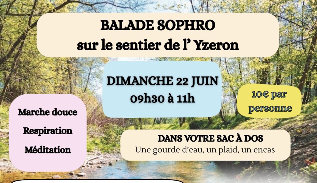 Balade sophro sur le sentier de l'Yzeron