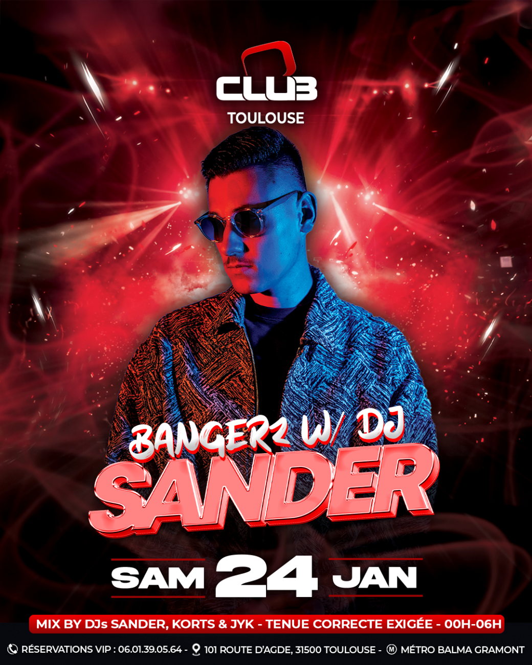 BANGERZ WITH SANDER  - FREE PASS 00H-01H