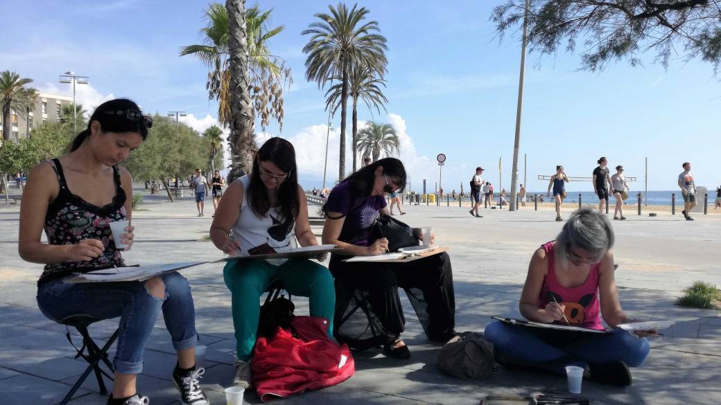 Dessinez Barcelone avec Xavi