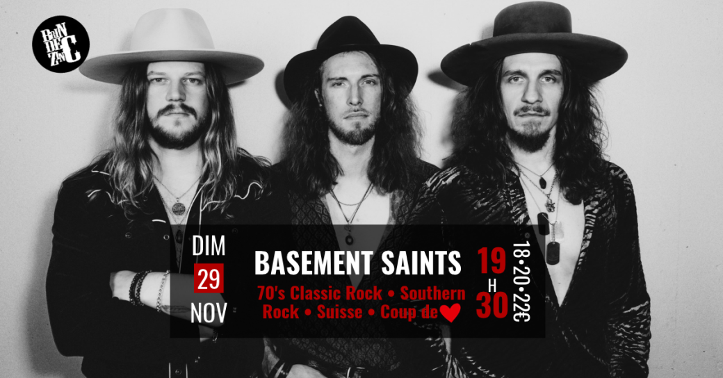BASEMENT SAINTS  (70's Classic Rock • Southern Rock • Suisse • Coup de Coeur)  