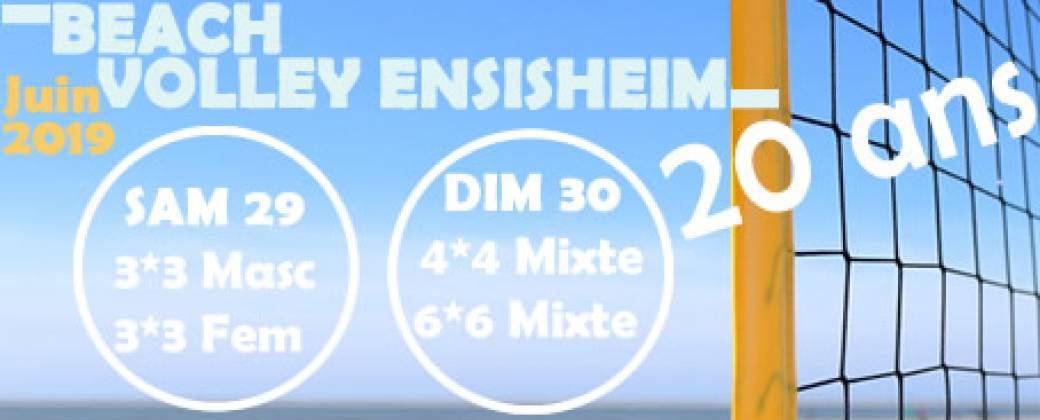 BEACH VOLLEY ENSISHEIM 4*4 2019