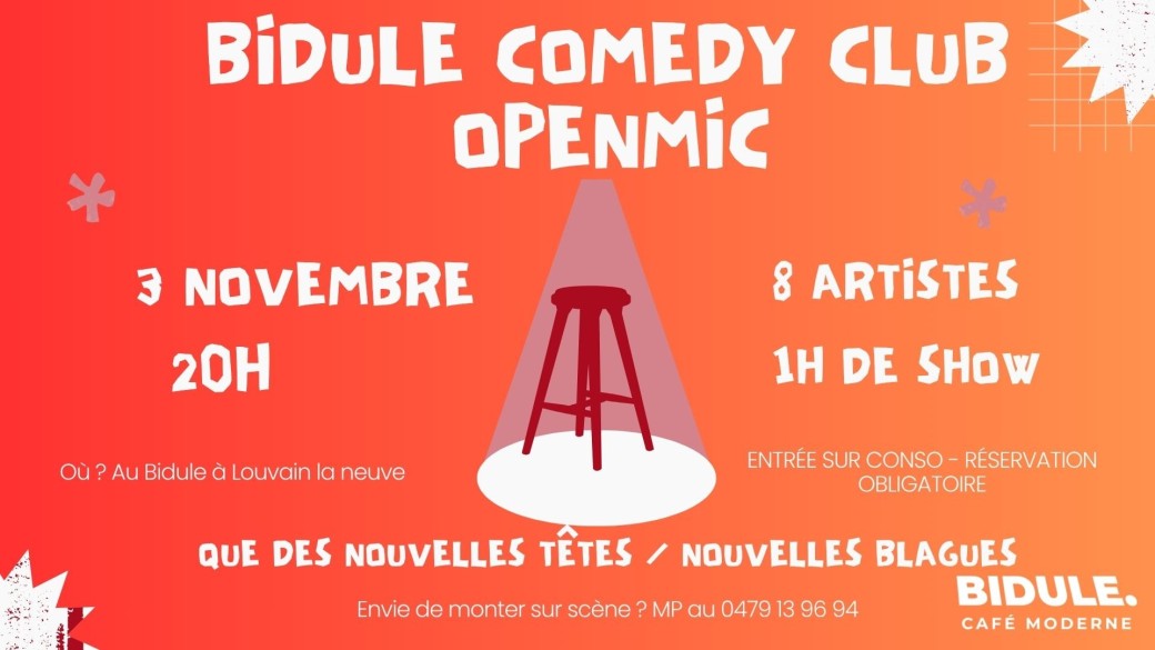 Bidule comedy club - Openmic