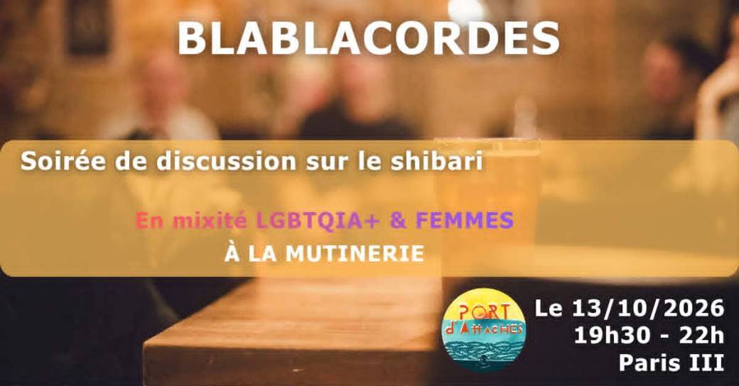 Blablacordes - soirée de discussions en mixité LGBTQIA+ & femmes - sans inscription