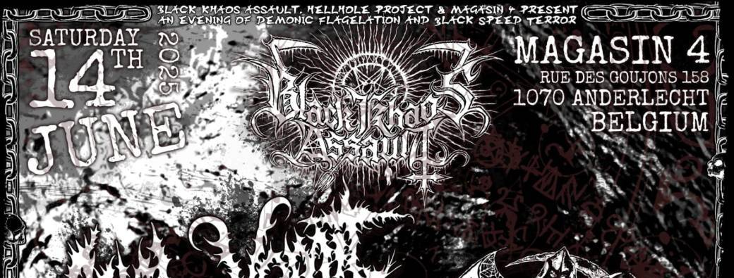 Black Khaos Over Brux'Hellhole 2 @ Magasin4 // Anal Vomit (PER) + Slaughter Messiah (BEL) & more