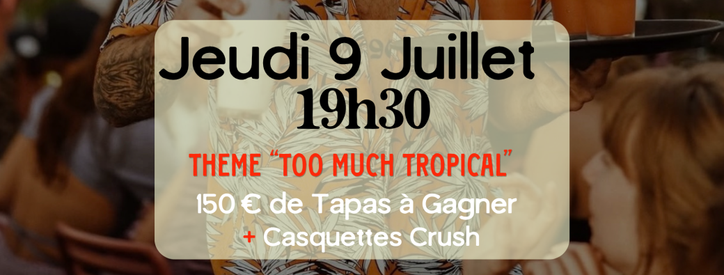 Blind Test à Café Bronzette avec Crush Sportswear