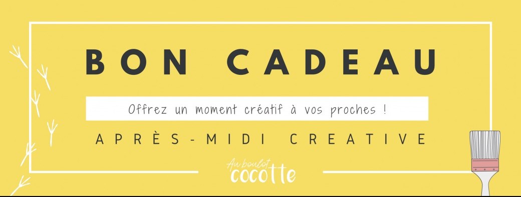 Bon cadeau " Après-midi créative"