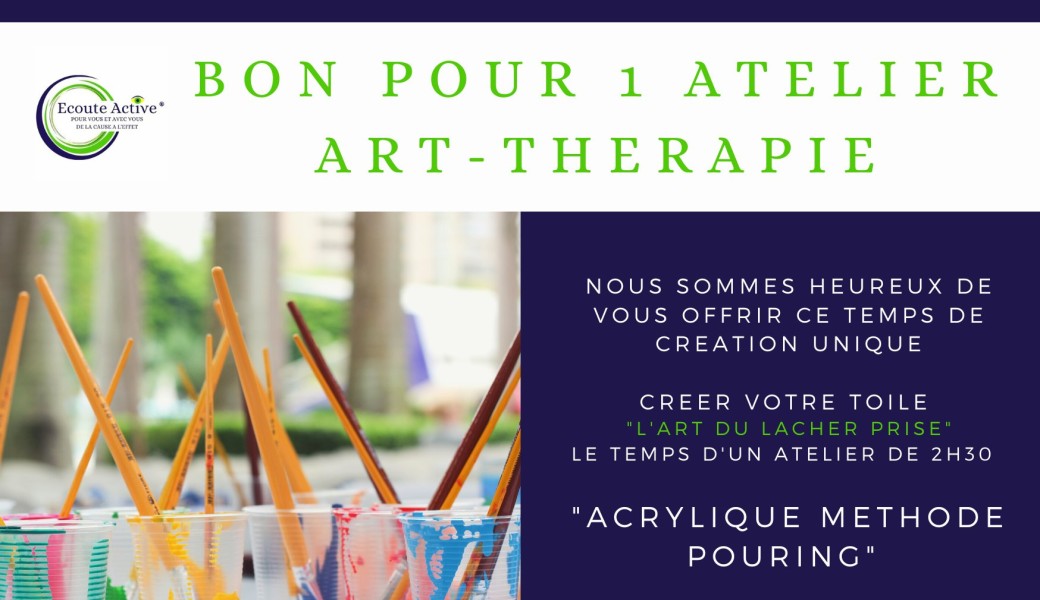 Bon cadeau Atelier Peinture Méthode Pouring Acrylique