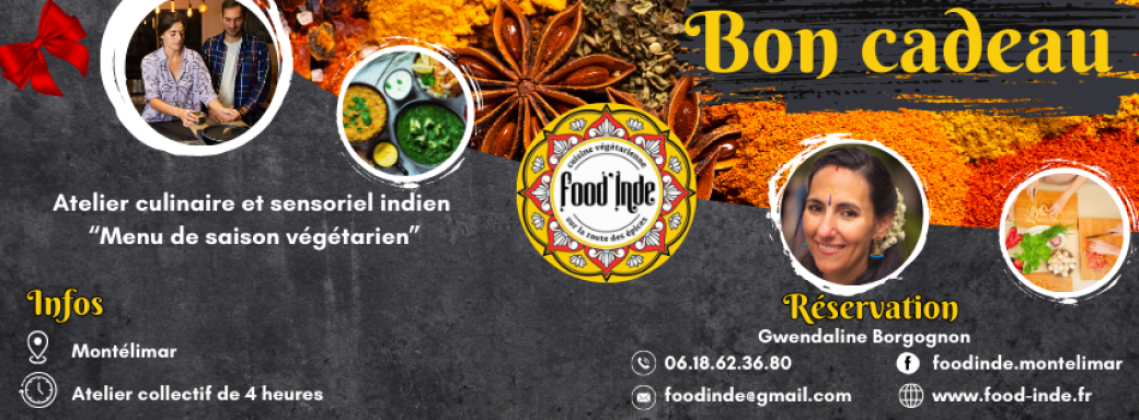 bon cadeau Atelier collectif Menu de saison végétarien