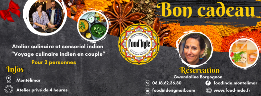 bon cadeau Atelier en couple Menu de saison végétarien