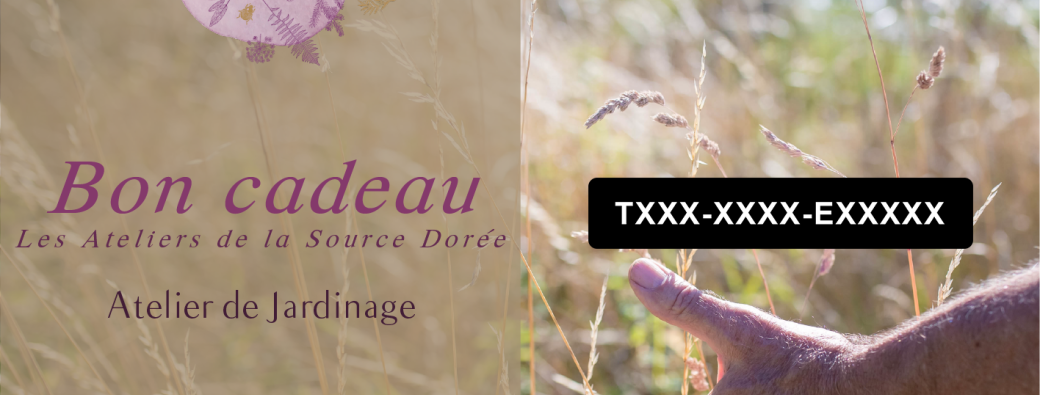 Bon Cadeau Atelier Jardinage Cycle entier