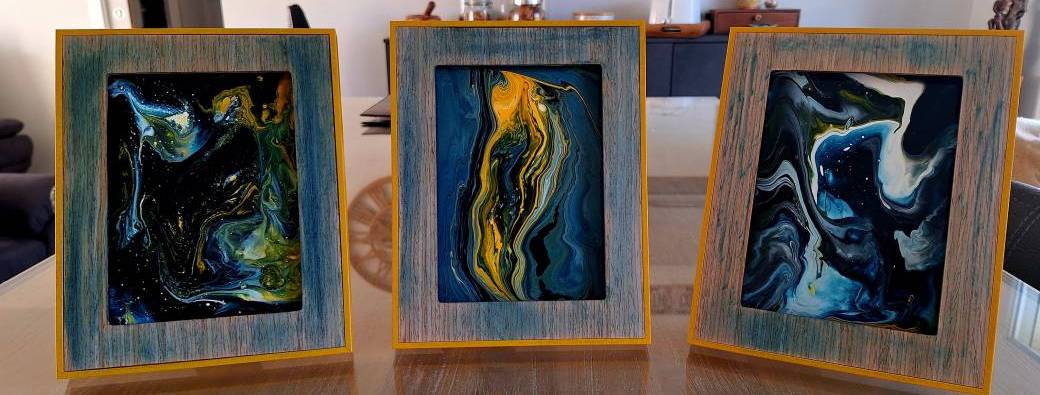 Bon cadeau Atelier Triptyque Méthode Pouring Acrylique
