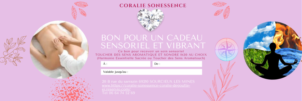 BON CADEAU L'Art du Toucher Sensoriel et des Vibrations sonores