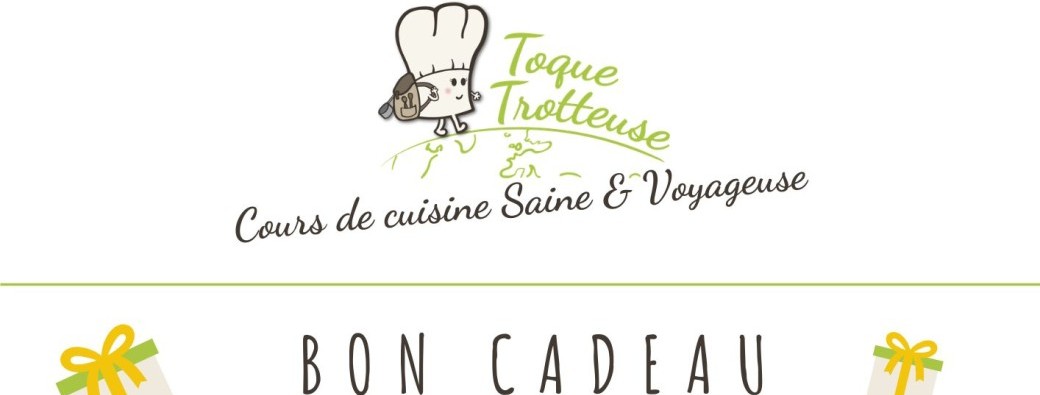 Bon cadeau pour un cours de cuisine privatisé à l'atelier Toque-Trotteuse