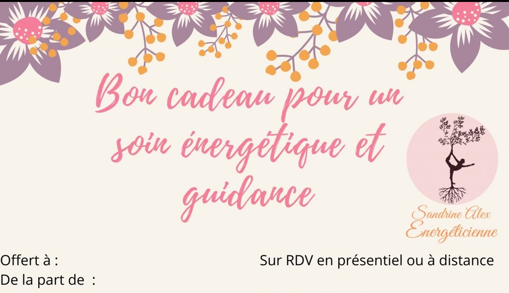 Tickets : Bon cadeau pour un soin énergétique et guidance - Billetweb