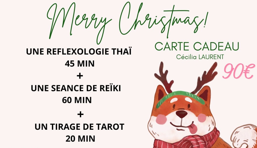 bon cadeau réflexologie + Reiki + tirage tarot
