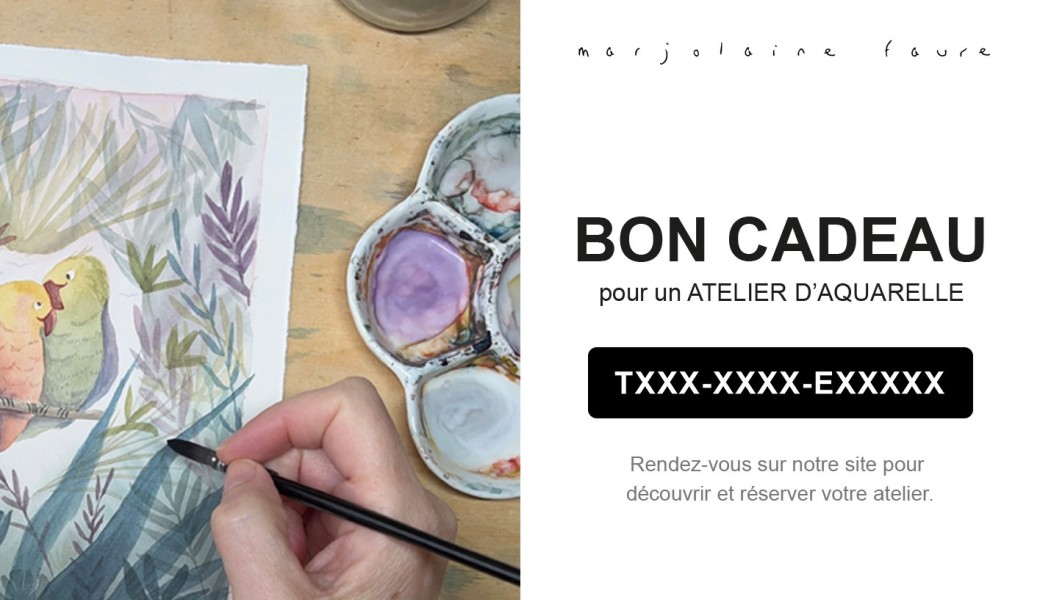 Bon cadeau Atelier aquarelle