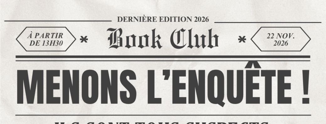 Book Club "les copines digressent" Novembre 2026
