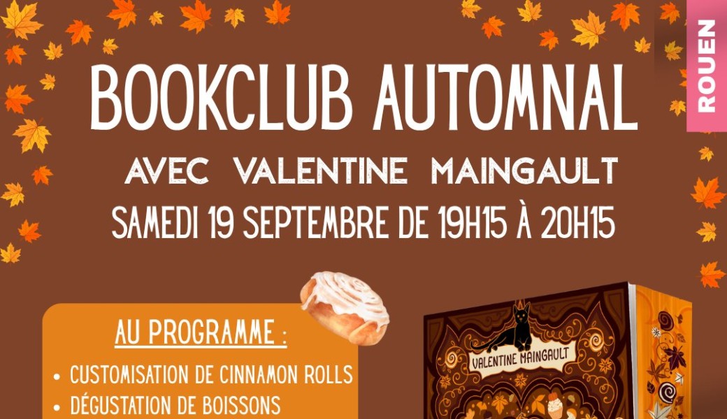 Bookclub automnal avec Valentine Maingault