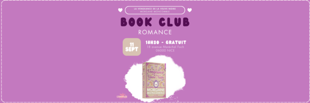 Bookclub La vengeance de la veuve noire de Morgane Moncomble - 11 septembre