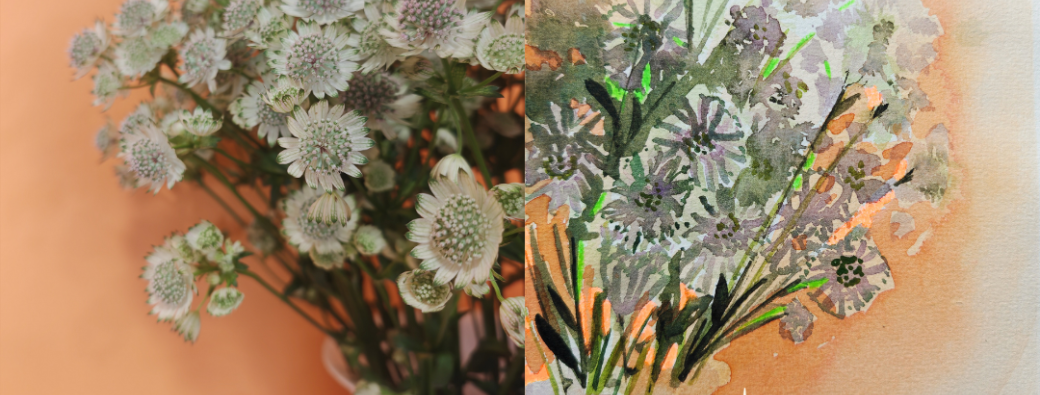 Atelier aquarelle "bouquet de fleurs in situ"