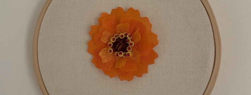 Broder une Fleur de Calendula
