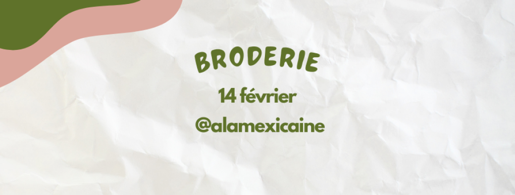 Broderie traditionnelle mexicaine avec @alamexicaine
