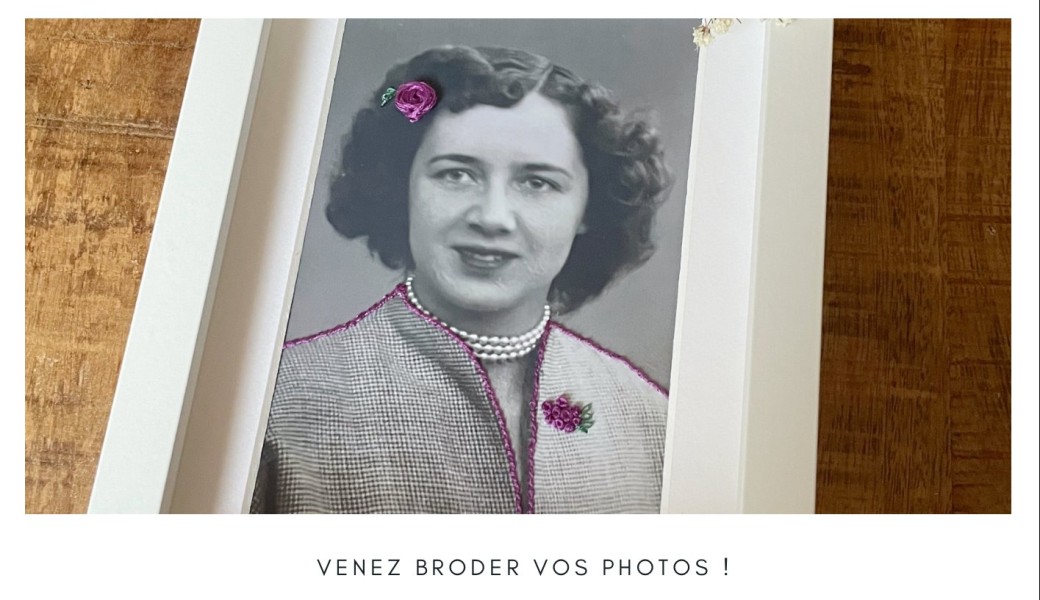Broderie sur photo