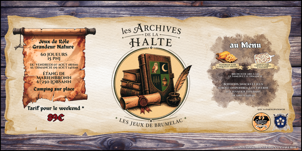 les Archives de la Halte - les Jeux de Brumelac