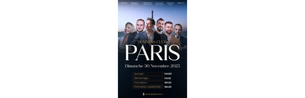 BUSINESS CLUB PARIS !
