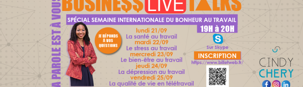 Business Live Talks : la parole est à vous!
