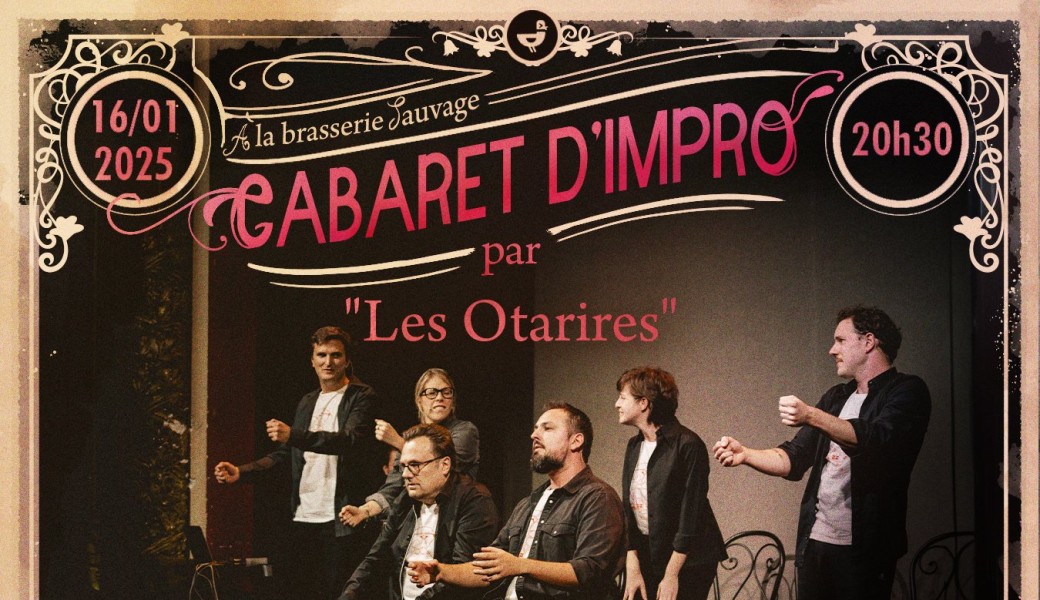Cabaret Impro des Otarires à la Brasserie Sauvage