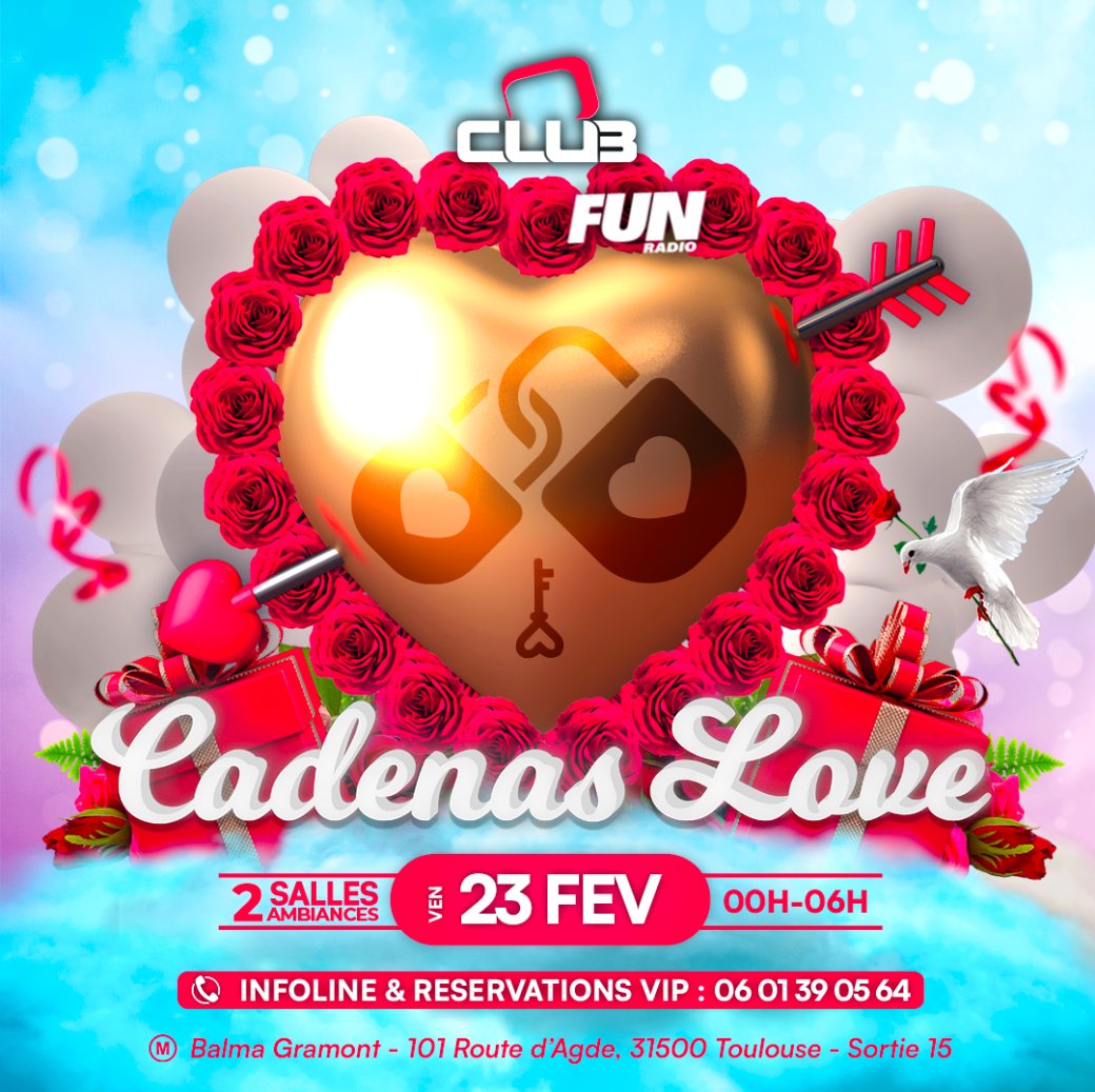 Cadenas Love - Free Pass 00H-01H 